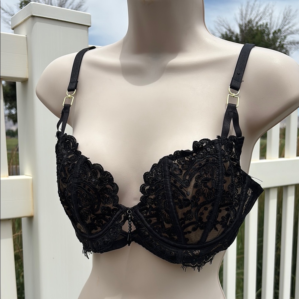 Ann Summers Bra 34D Black Lace NWOT